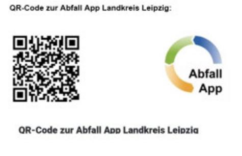 QR-Code zur Abfall App Landkreis Leipzig