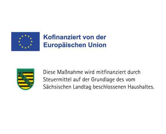 Förderlogo EU und Freistaat Sachsen