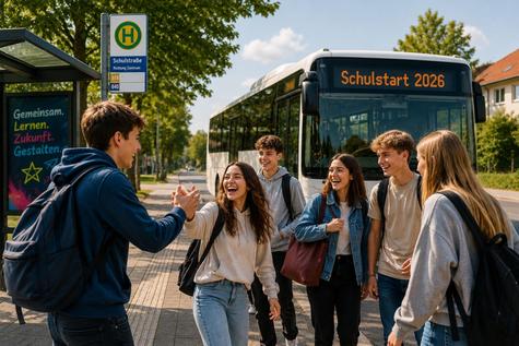 <p><strong>Schulstart 2026:</strong> Mit dem Bus sicher und gut vorbereitet ins neue Schuljahr.&nbsp;</p>