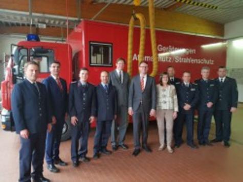 Treffen mit Innenminister Roland W&ouml;ller im FTZ Standort Trebsen